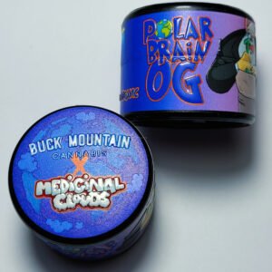 Medicinal Clouds + Buck Mountain Cannabis ‘Polar Brain OG’ Cold Cure Live Rosin 159-90u – 100% Indoor Organic LIVING SOIL