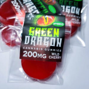 Green Dragon ‘Wild Cherry’ Hybrid Gummy 200MG