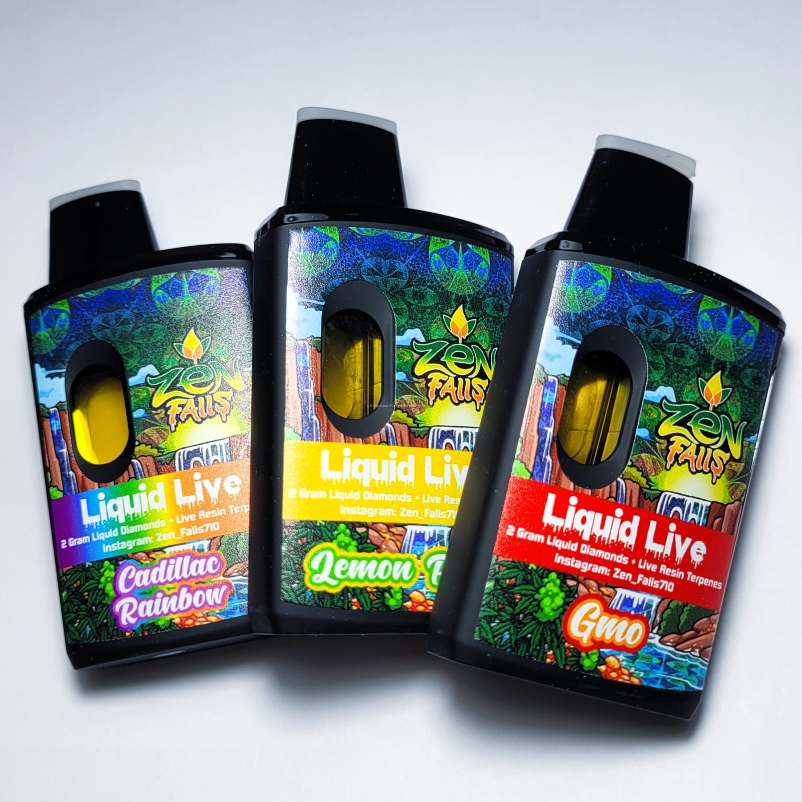 Zen Falls Liquid Live – Live Resin Liquid Diamonds Disposables by Zen Extracts
